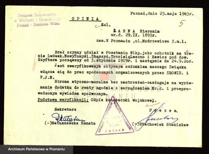 Obraz 20 z jednostki "Życiorysy powstańców wielkopolskich: Ż - /Żak Kazimierz - Żyto Franciszek/."