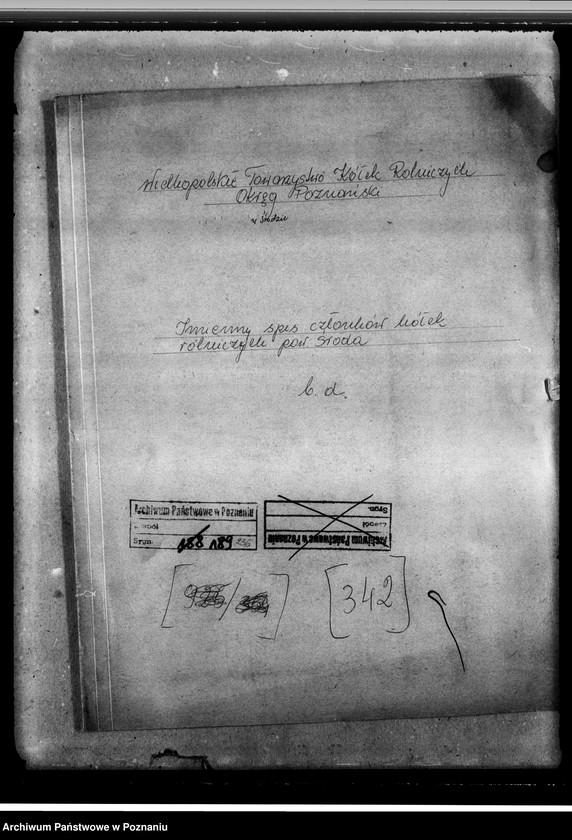 Obraz 4 z jednostki "Imienny spis członków kółek rolniczych powiatu Środa"