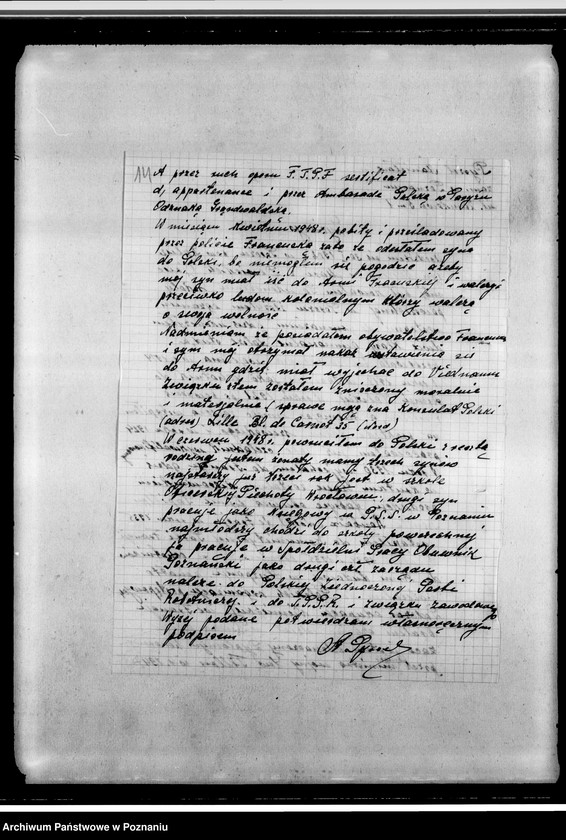 Obraz 19 z jednostki "Sprawy różne: korespondencja, życiorysy członków zarządu, spisy książek, wycinki prasowe"