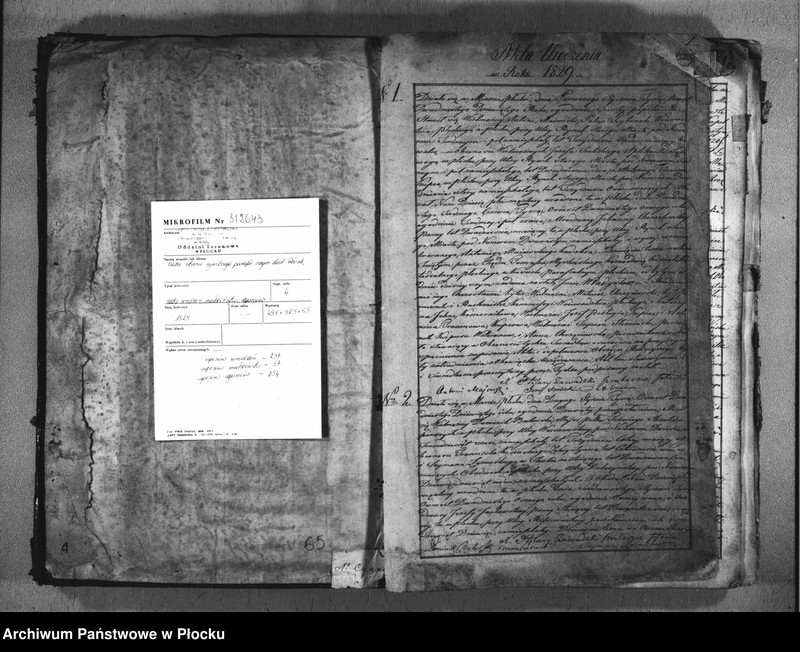 Obraz 3 z jednostki "Akta urodzeń, małżeństw i zgonów"