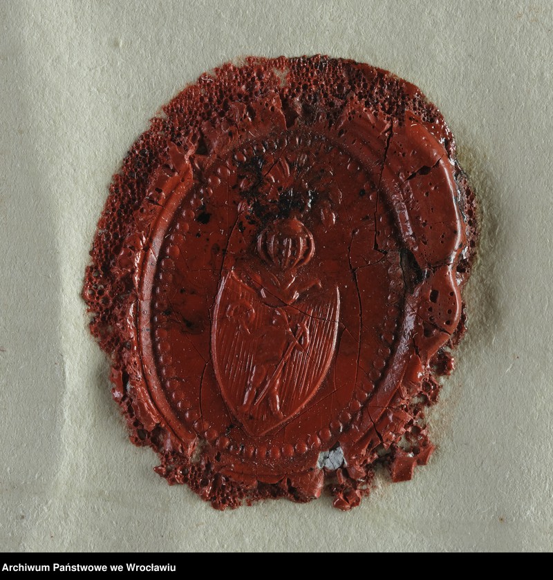Obraz 13 z jednostki "[Herby, drzewa genealogiczne różnych rodów- von Geusau, von Gersdorff, von Rade, von Heynitz-Lindau, von Vechtnitz, von Wiedebach, von Globio, von Haugwitz, von Steding, von Winkel, von Langenau, von Wallis, von Erdmannsdorf, von Hagen, von Granach, von Schönburg-Waldenburg, von Arenstadt, von Finger]"