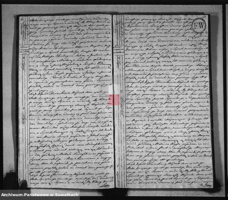 image.from.unit.number "Akta stanu cywilnego zaślubionych w gminie seyneńskiey od 1-go stycznia 1816 roku."
