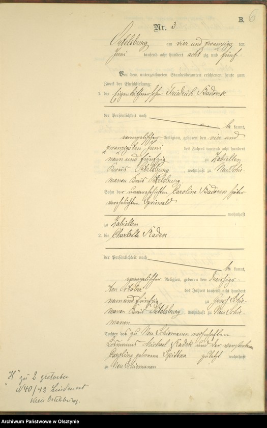 image.from.unit.number "Heiraths-Haupt-Register Nr 1 - 15"