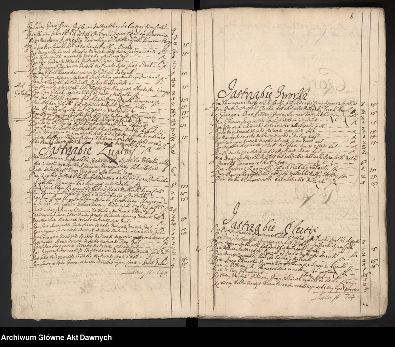 image.from.unit.number "Rejestry pogłównego generalnego z różnych województw."