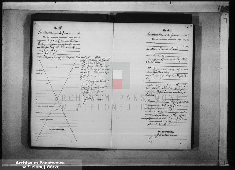 Obraz 10 z jednostki "[Księga aktów zgonów rok 1892 od nr 1 do nr 133]"