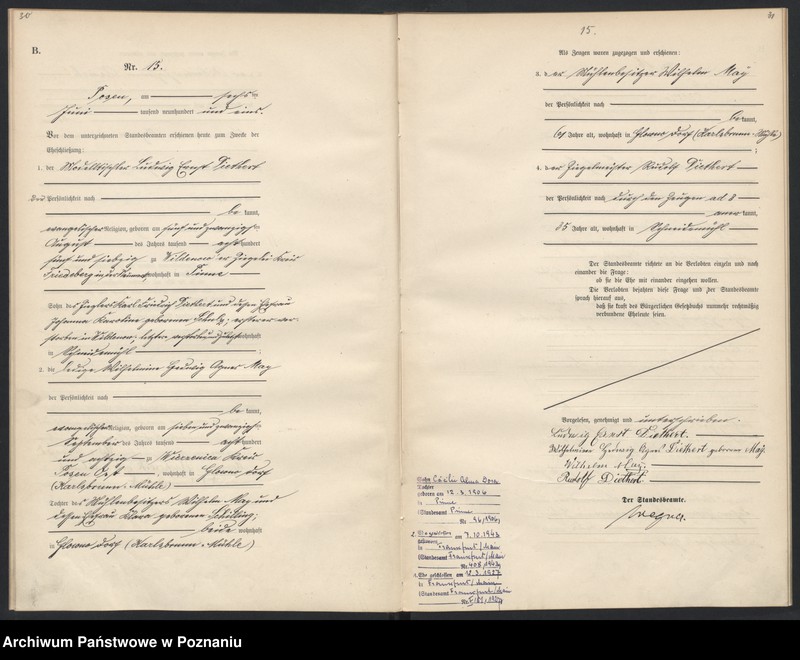 Obraz 17 z jednostki "Księga miejscowa małżeństw"