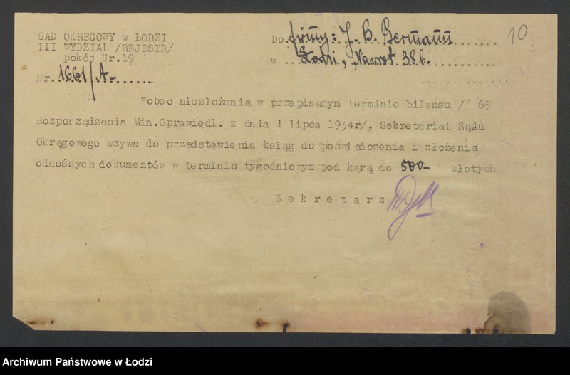 Obraz 12 z jednostki "Joachim-Berek Germann- sprzedaż surowej wełny"