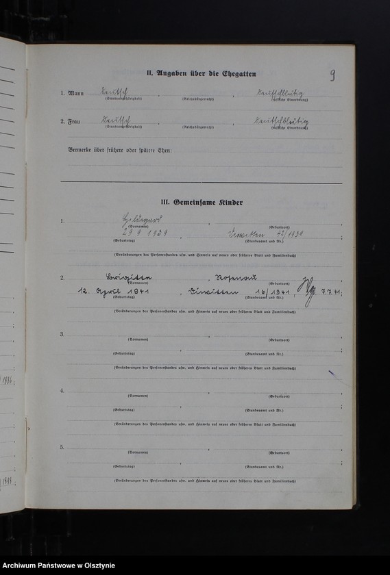 image.from.unit.number "Heirats-Haupt-Register Tom II, Nr 17 - 43"