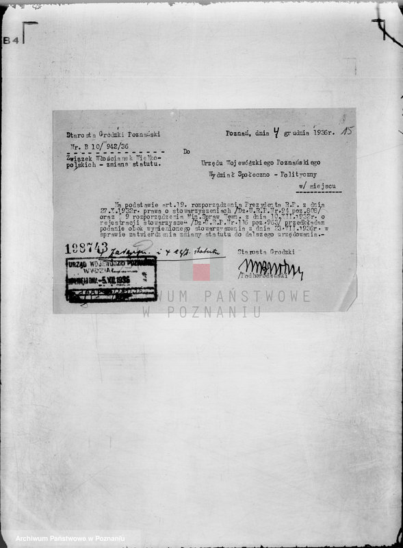 Obraz 19 z jednostki "/Związek Włościanek Wielkopolskich/"