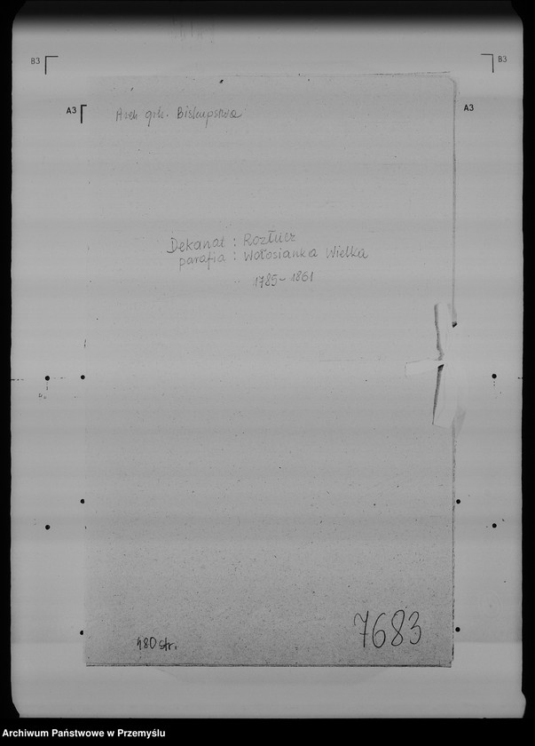 Obraz 4 z jednostki "[Kopie ksiąg metrykalnych parafii Wołosianka Wielka z filią Wołosianka Mała (dekanat Rozłucz)]"