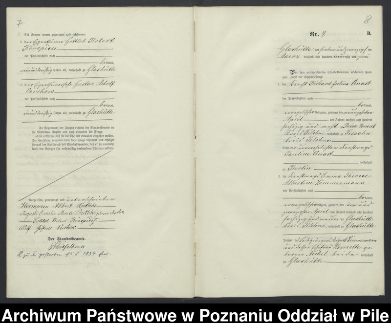 Obraz 7 z jednostki "Księga małżeństw"