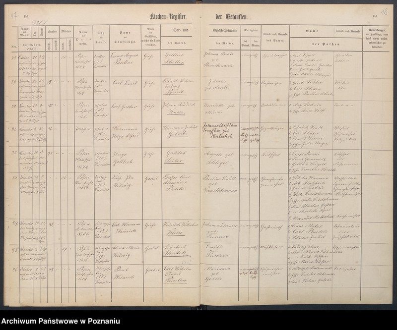 Obraz 12 z jednostki "[Akta urodzeń i chrztów, ślubów, zgonów]"