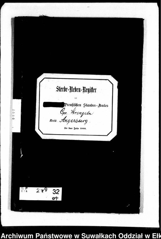 image.from.unit.number "Sterbe-Neben-Register des Preussischen Standes-Amtes Gr. Strengeln Kreis Angerburg"