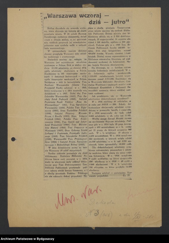 image.from.unit.number "Inne wystawy - wycinki prasowe"