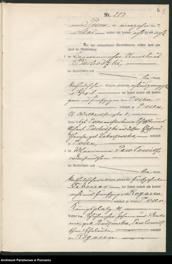 Obraz 8 z jednostki "Księga małżeństw t. II"