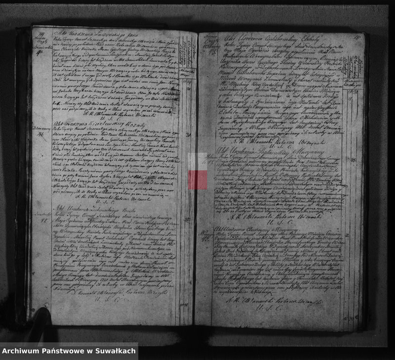 image.from.unit.number "Akta urodzonych gminy wiżańskiey powiatu kalwaryjskiego w departamencie łomżyńskim od dnia 1-go miesiąca stycznia do dnia ostatniego miesiąca grudnia 1816 roku"