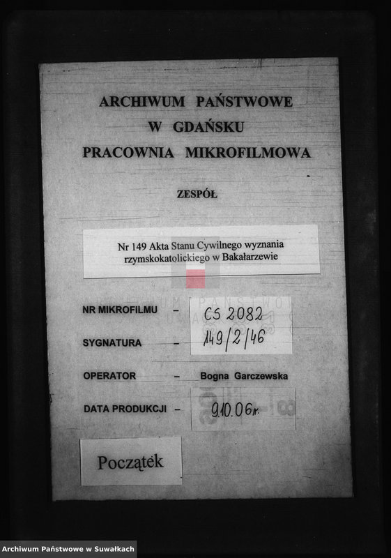image.from.unit.number "Dokumenty k aktam o brakosočetavšichsja po Bakalarževskomu Rimsko- Katoličeskomu prichodu za 1903 god"