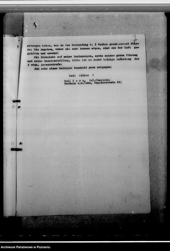 Obraz 11 z jednostki "Kern, Rudolf, Personalkten des Amtsinspektors"