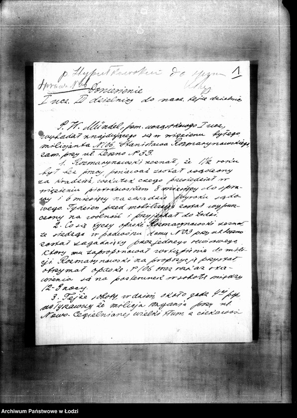 Obraz 4 z jednostki "Akta w sprawie Nomberga Dawida s. Haskla i innych, a mianowicie Bergera Hila syna Icka oskarżonych o kradzież"