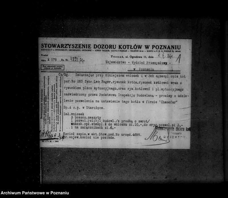 Obraz 5 z jednostki "Fabryka gliceryny własność "Chemofar" Spółka z o.o. Fabryka mebli A. Tabaki w Swarzędzu nr 5944"