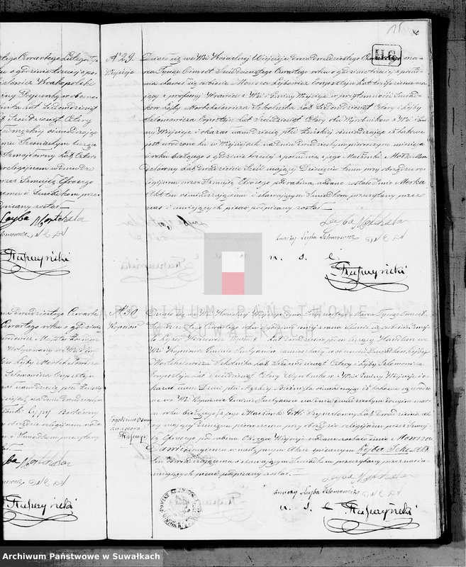 image.from.unit.number "Duplikat akt urodzonych, zaślubionych i zmarłych urzędnika Stanu Cywilnego wyznania mojżeszowego Okręgu Wiejsieje pro 1864"