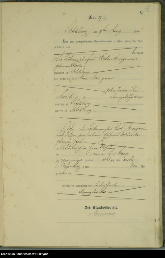 image.from.unit.number "Sterbe-Haupt-Register Nr 1 - 74"