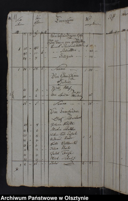 image.from.unit.number "Jahr Kirchen Rechnung der Silberbachschen Kirche aller Einnahme und Ausgabe wie auch Bau-Rechnung"