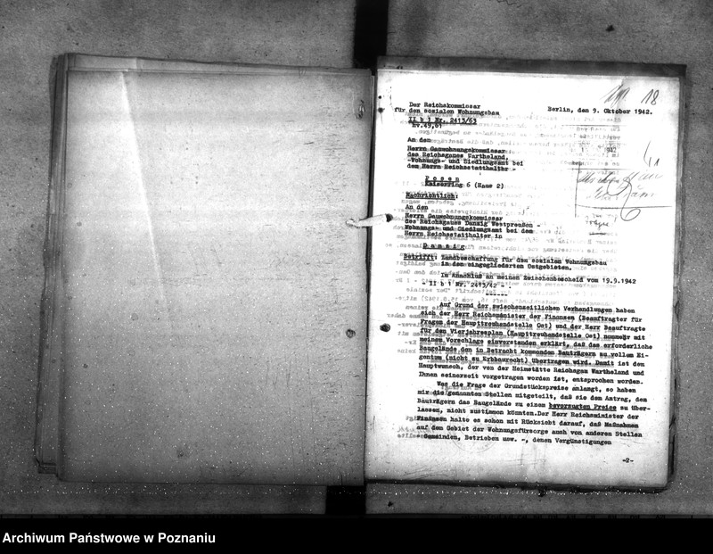 Obraz 16 z jednostki "Zarządzenia - Wohnungsnot. Neubauverbot. Landarbeiterwohnungsbau. Gemeinnützigeswesen"