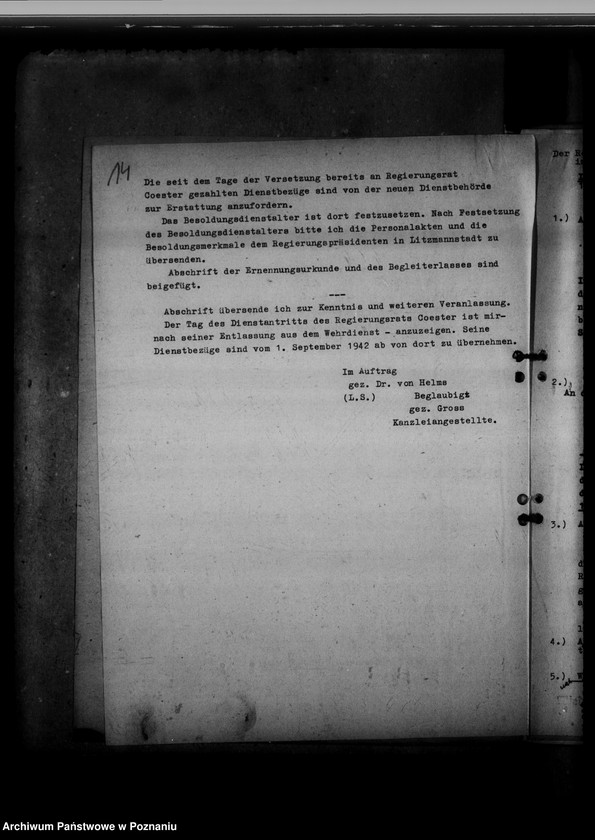 Obraz 18 z jednostki "Abordnung von Beamten"