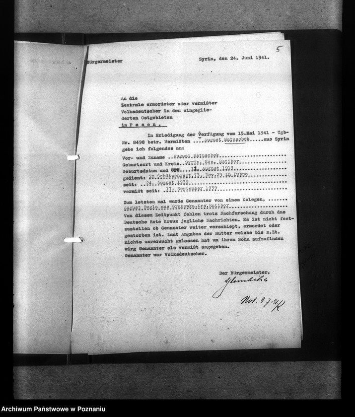 Obraz 9 z jednostki "Amtliche Meldungen Kreis Ratibor O/ S (Raciborz)"