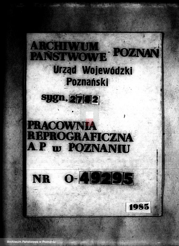 Obraz 1 z jednostki "/Sprawy administracji majątku państwowego Jeżowo powiatu szubińskiego/"