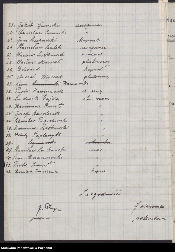 Obraz 11 z jednostki "Rogoźno, powiat Oborniki - akta Koła Czwartaków."