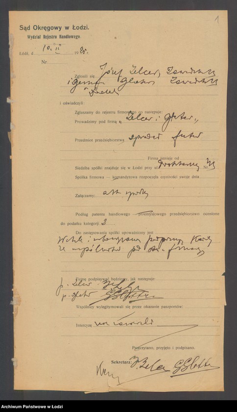 Obraz 3 z jednostki "Zelcer i Glater- handel futrami"