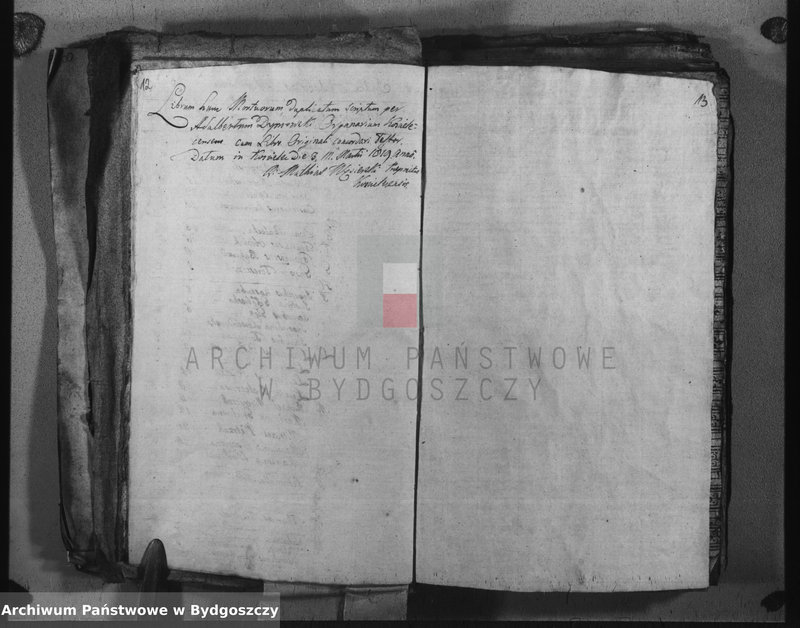 image.from.unit.number "Duplicate der Kirchen Bücher von Kościelec"