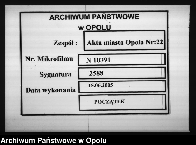 Obraz 1 z jednostki "Manual Acten der hiesigen katholischen Parochianen in der Streit-Sache c/. Fiscum betreffend die gefordert[en] Beiträge zum Bau des Pfarrhaußes in Oppeln Vom Jahre 1828 bis Nov: 1832"