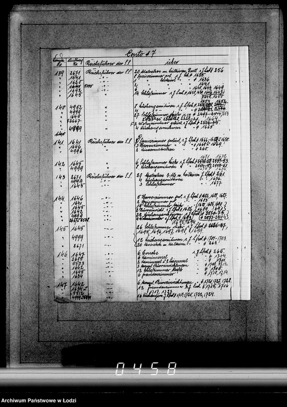 Obraz 12 z jednostki "Konto nr 7.Reichsführer der SS. [Rejestr konta nr 7. Komm nr-y 32-175]"