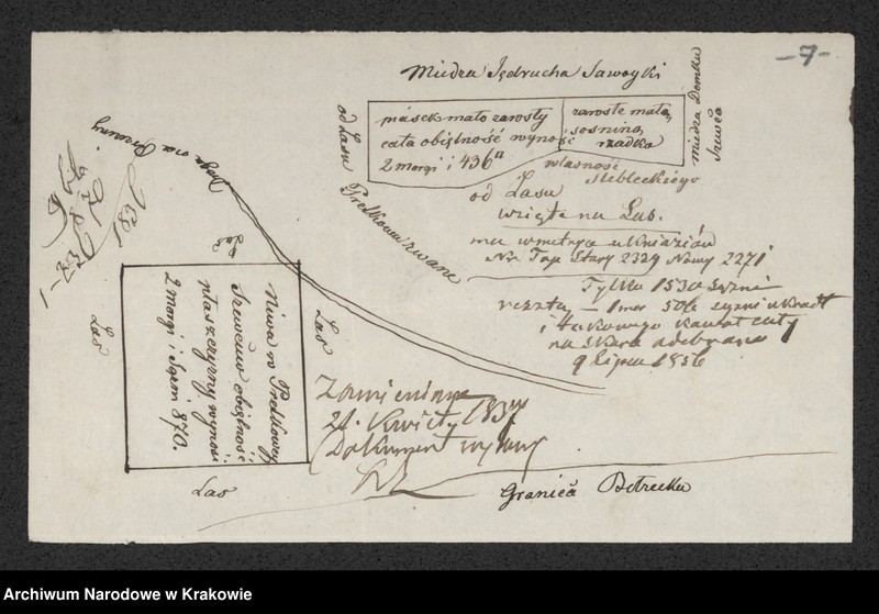 Obraz 7 z jednostki "[Grunty dominicalne na Świącu wydzielone dla poddanych Państwa Lubyczy Kameralnej na osiadłość i wybudowanie budynków gospodarskich]"
