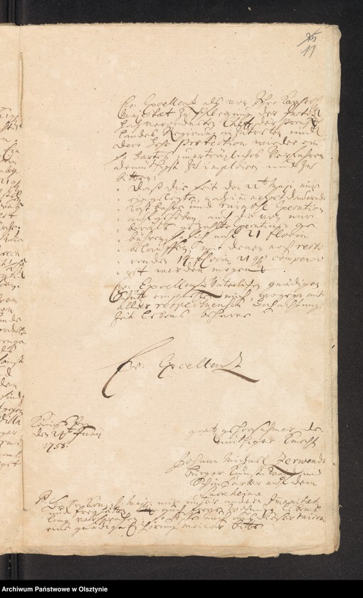 image.from.unit.number "In S. [Sachen] des Kunst=Waid und Schön=Färbers Johann Michael Zerwendt in pto: Emigrantionis"