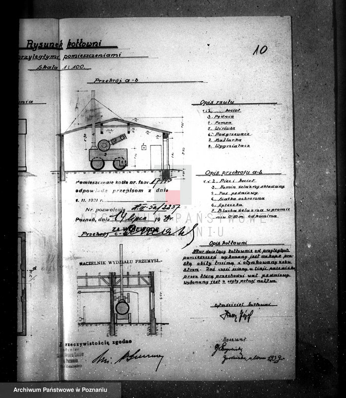 Obraz 18 z jednostki "Mleczarnia w Krzemieniewie pow. leszczyński woj. kotła nr porządkowy kotła 2257"