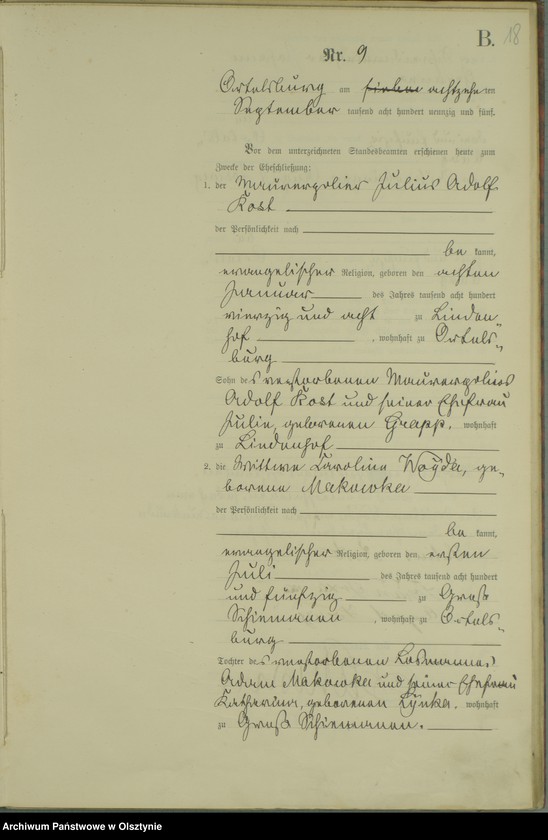 image.from.unit.number "Heiraths-Haupt-Register Nr 1 - 18"