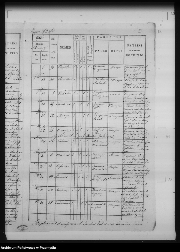 Obraz 11 z jednostki "[Kopie ksiąg metrykalnych parafii Boratyn wieś Boratyn (dekanat Bełz)]"