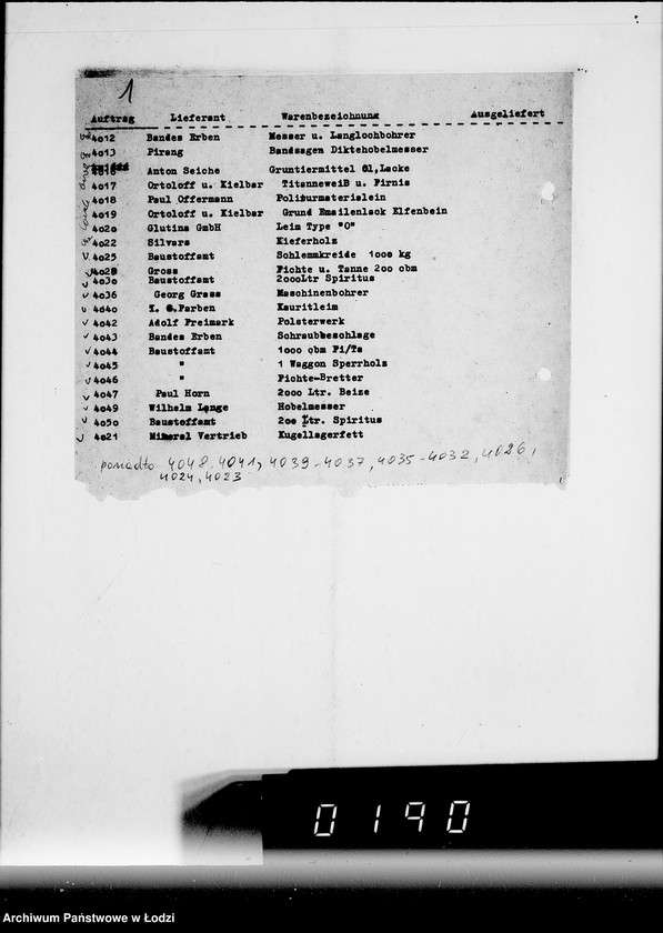 Obraz 5 z jednostki "[Zlecenia, rachunki i korespondencja w sprawie dostaw zamówionych towarów]"