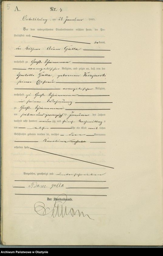 image.from.unit.number "Geburts-Haupt-Register Nr 1 - 95"