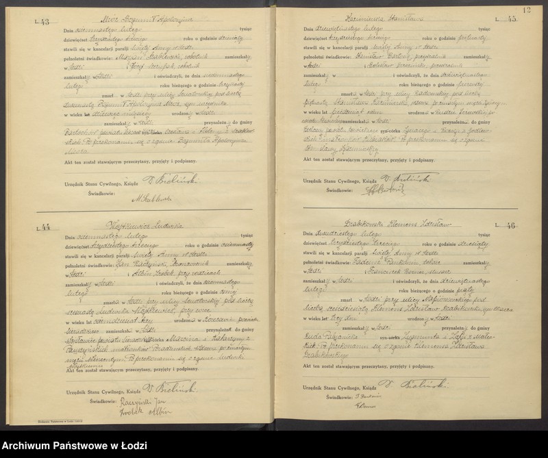 Obraz 14 z jednostki "Akta zgonów"