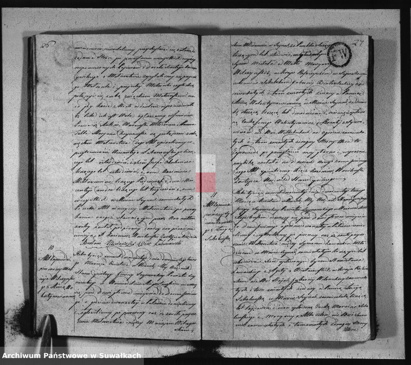 image.from.unit.number "Akta zaślubionych stanu cywilnego gminy seyneńskiey od 1-go stycznia 1820 roku."