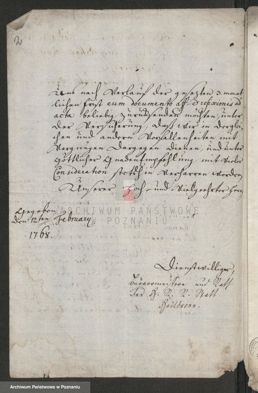 Obraz 3 z jednostki "Rekwizycja władz miasta Heilbronn w sprawie spuścizny po Antonim Maria Fontana z Como; język niemiecki"