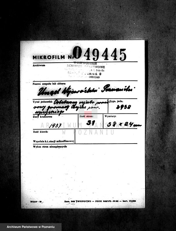 Obraz 2 z jednostki "Ostateczny rejestr pomiarowy gromady Czajcze powiatu wyrzyskiego"