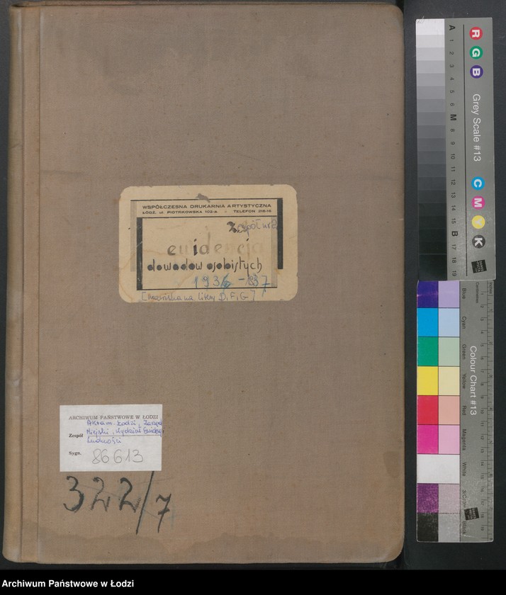 image.from.unit.number "Ewidencja dowodów osobistych wydanych przez Zarząd Miejski w Łodzi, zespół nr 2 [- nazwiska na litery D, F, G]"