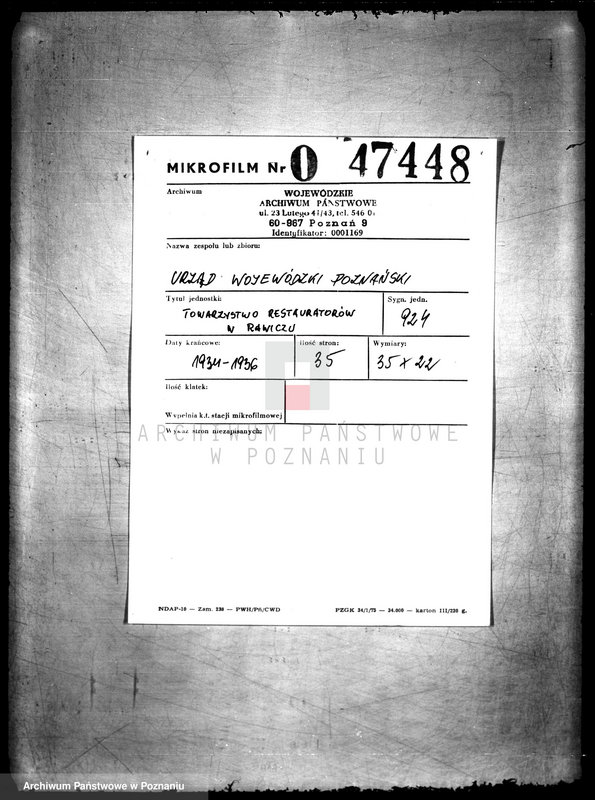 Obraz 2 z jednostki "Towarzystwo Restauratorów w Rawiczu"