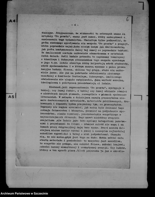 image.from.unit.number "Fragmenty przemówienia Władysława Gomułki na naradzie z dziennikarzami"